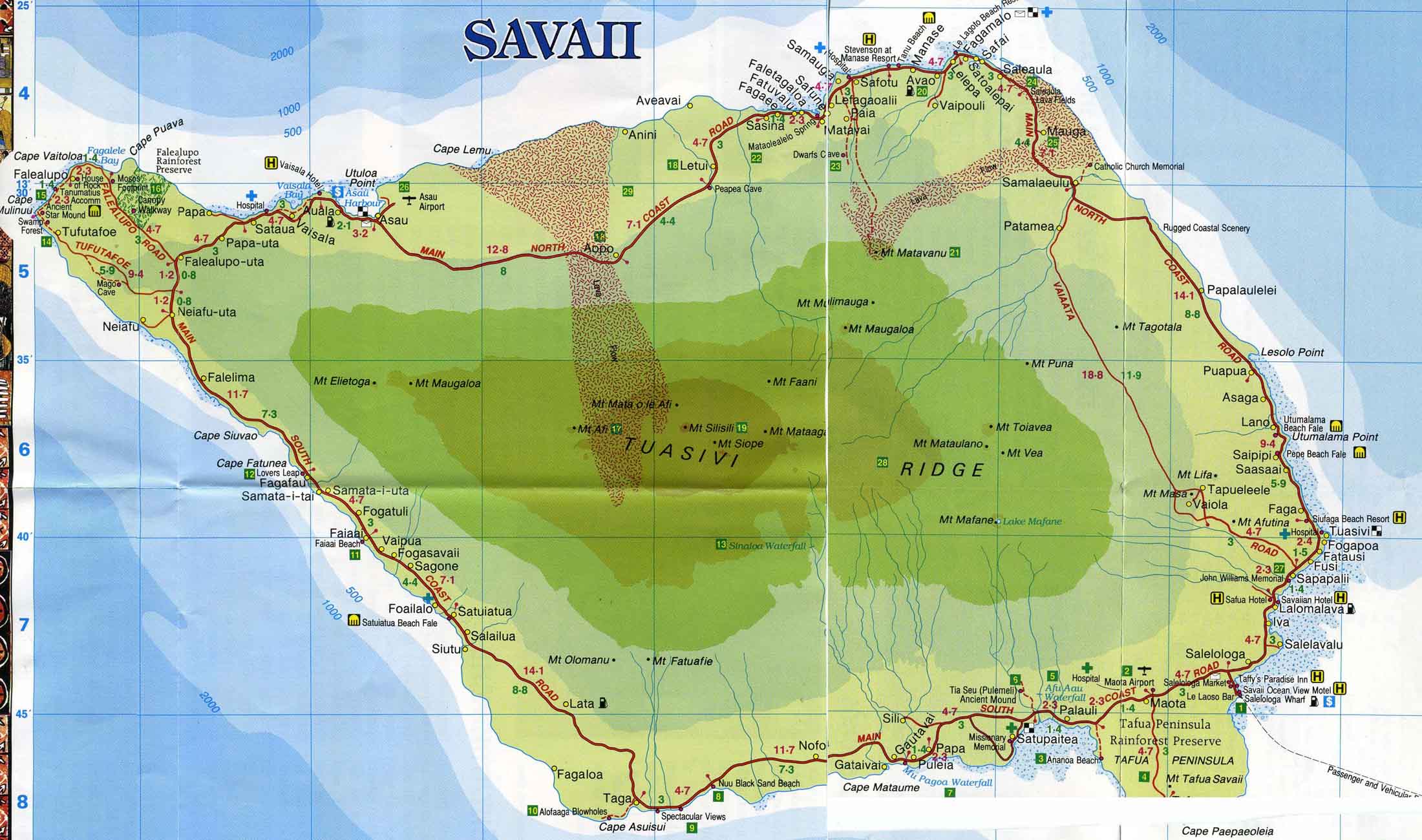 western samoa is comprised by two main islands and a number of surounding and inbetween islands upolu is the island which is of the most interest per our